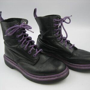 Dr. Martens 1460 Pascal Boot Women's Size 8 US Black Leather Combat Air Wair